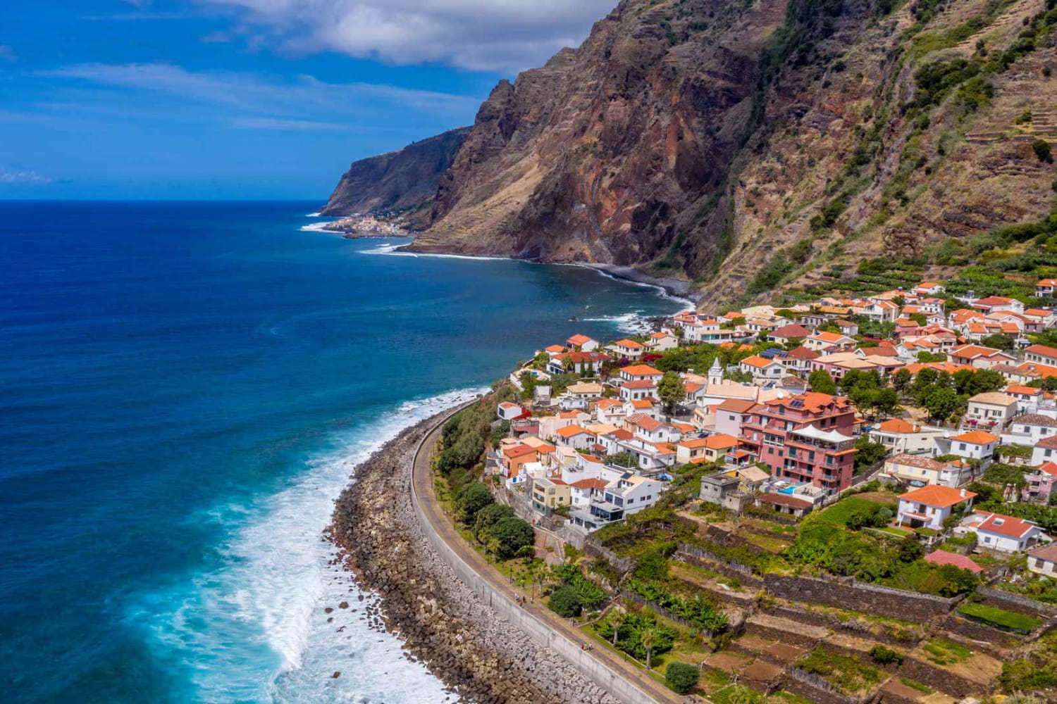 Landscape of Calheta in Madeira island